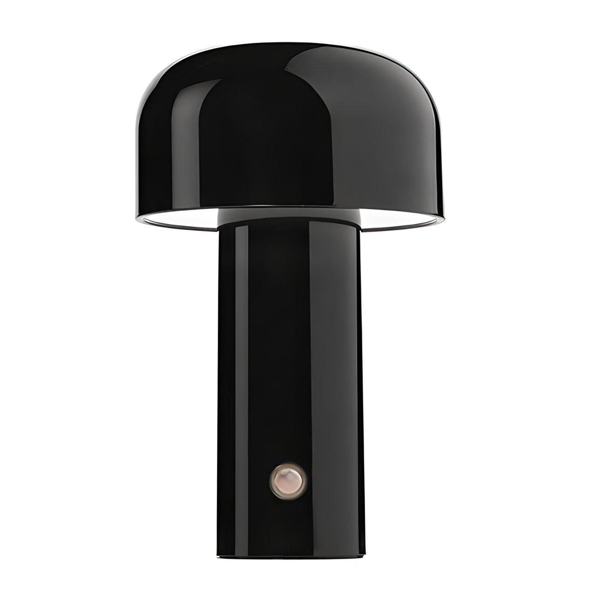 Bordlampe Der Skaber Varm Stemning Med Minimalistisk Svampeform Og Genopladelig Led Belysning