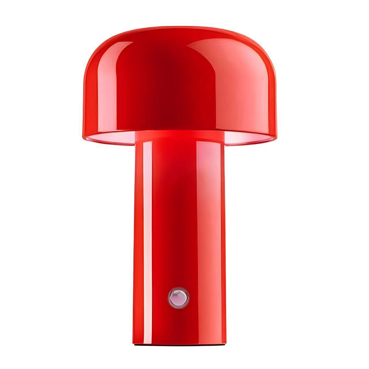 Bordlampe Der Skaber Varm Stemning Med Minimalistisk Svampeform Og Genopladelig Led Belysning
