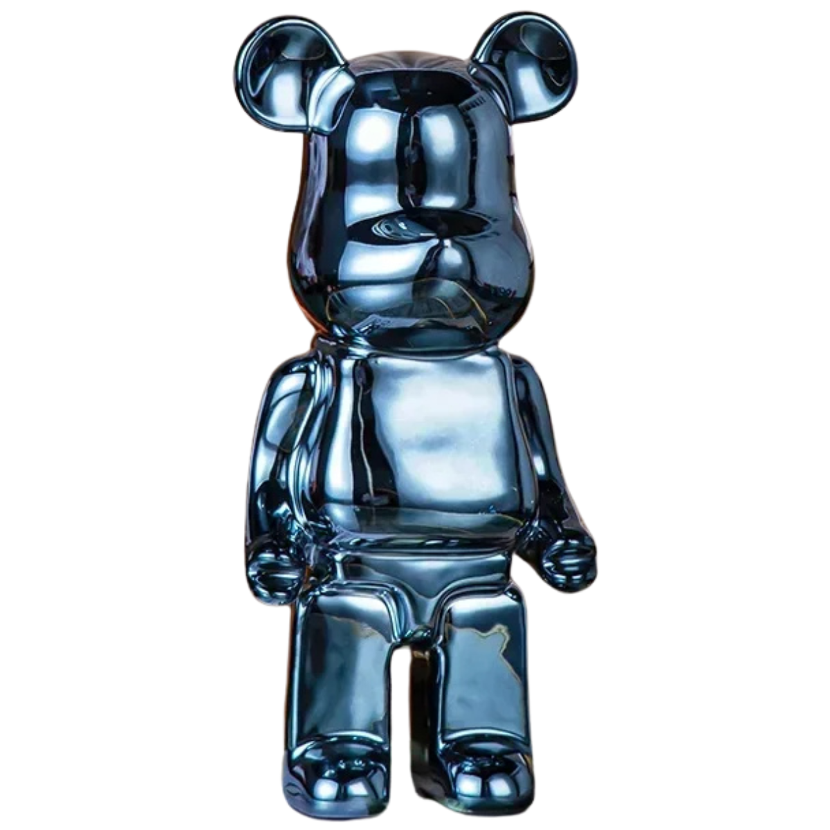 Abstrakt Bjørneskulptur i Resin med Moderne Kunstudtryk