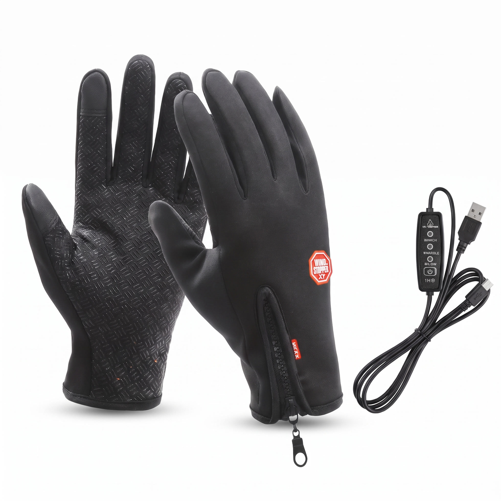 USB-Varmehandsker med Touchfunktion og 3 Varmetrin