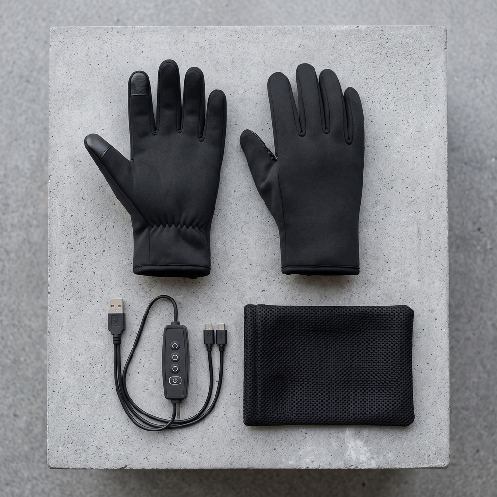 USB-Varmehandsker med Touchfunktion og 3 Varmetrin