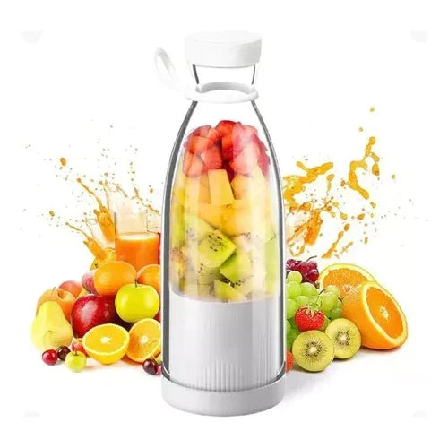 Bærbar Smoothie Mixer med Frugtbeholder og Drikkelåg