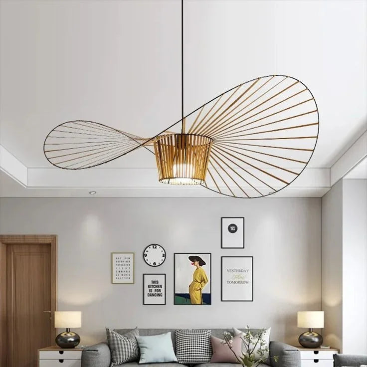 LED Pendellampe Med Svævende Design Og Moderne Silhuet