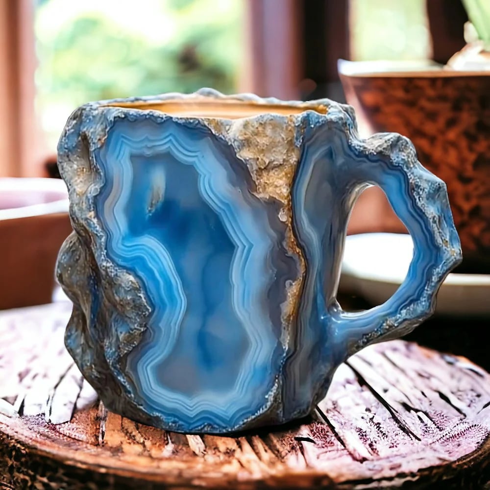 Krystal Krus Med Mineralinspireret Design Til Varme Og Kolde Drikke