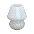 Glasbordlampe med Blødt Stemningslys og Retroform