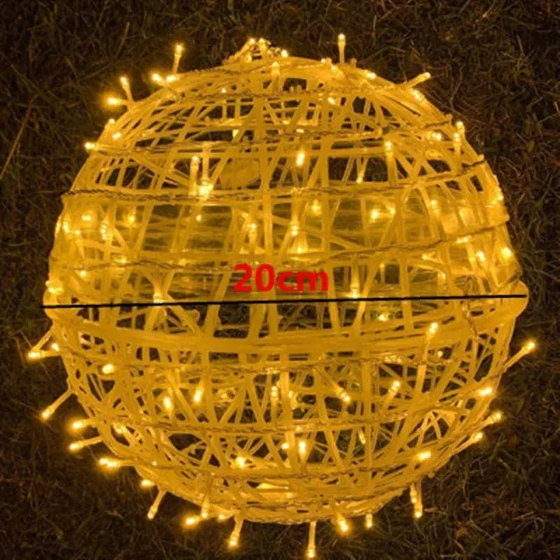 Dekorative LED‑Lysglobusser med Flettet Struktur for Stemningsfuld Belysning Inde og Ude