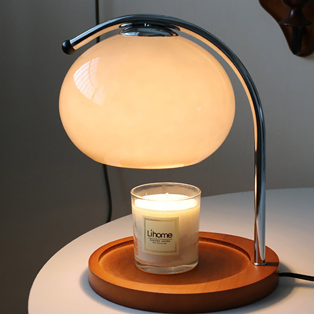 Lampe Der Smelter Stearinlys Uden Flamme Og Holder Drikkevarer Varme I Timevis