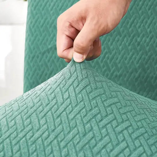 Jacquard Stolebetræk med Elastisk Pasform