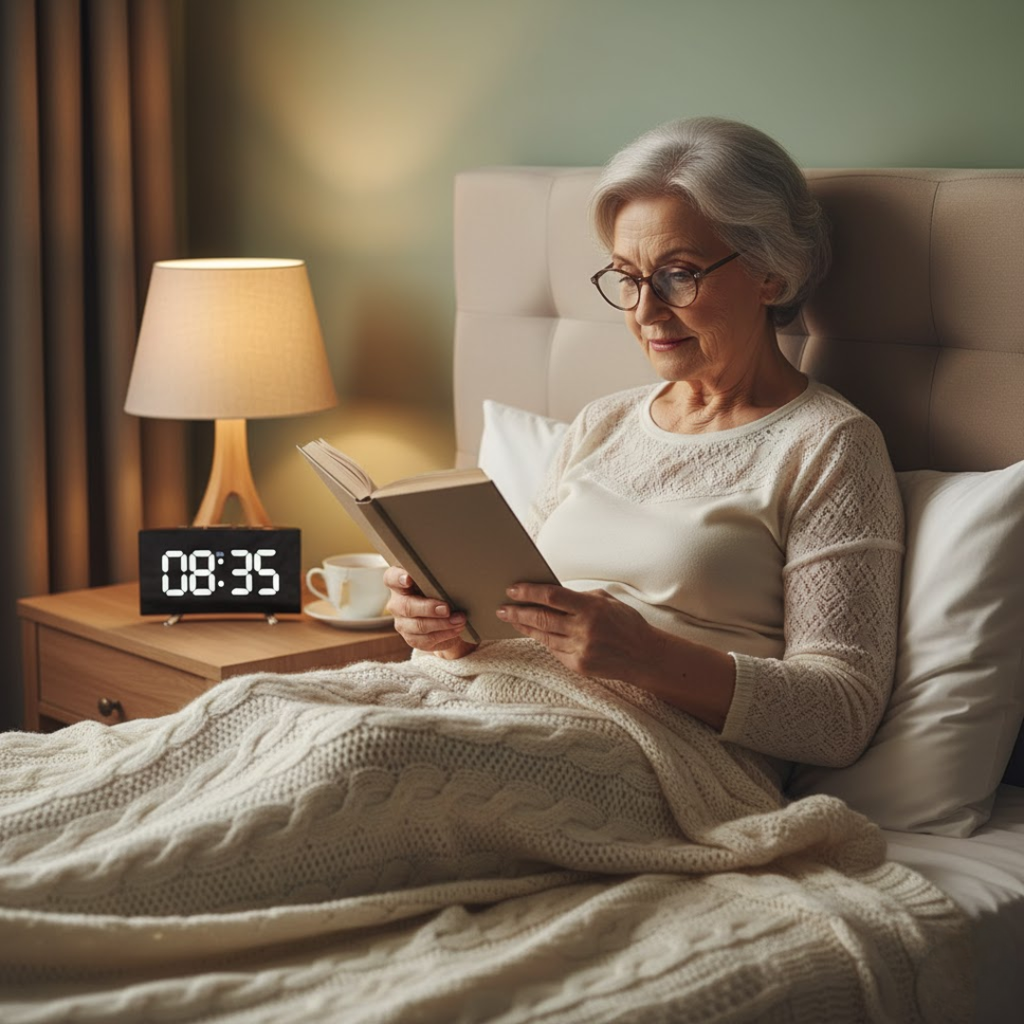 Digitalt LED Ur med Buet Front og Klar Visning