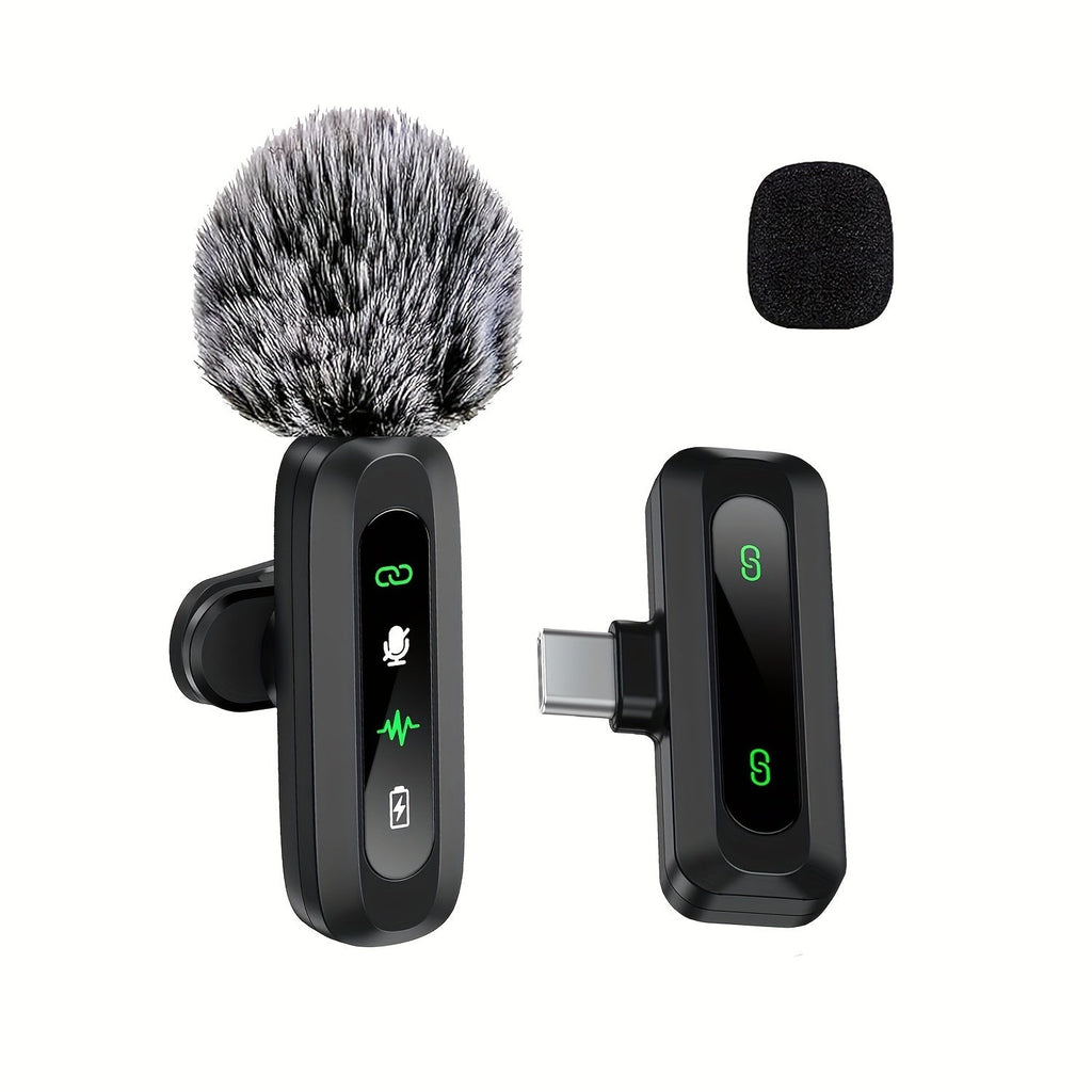Trådløs Clip-On Mikrofon Med USB-C Til Vlogs, Interviews Og Podcasts