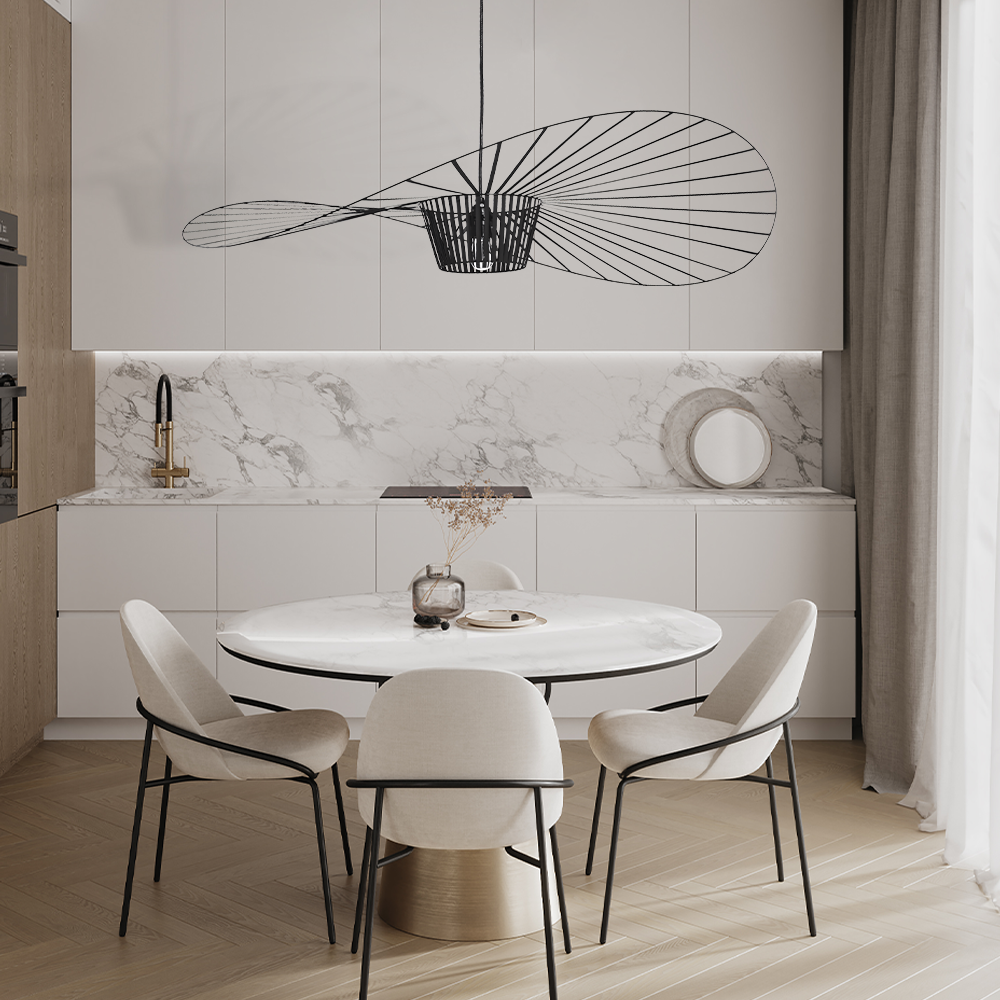 LED Pendellampe Med Svævende Design Og Moderne Silhuet