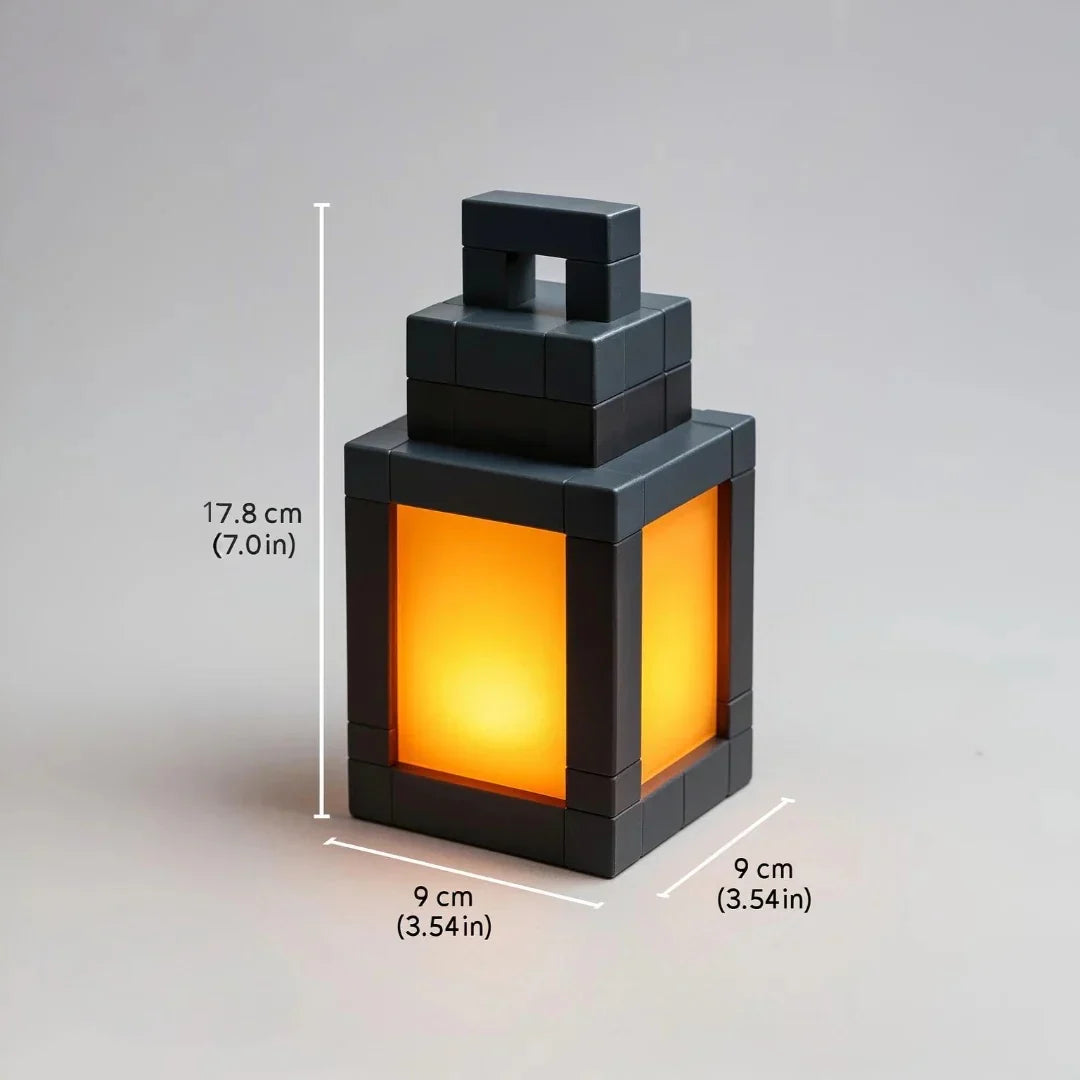 Pixelinspireret LED-Natlampe med USB-C Opladning
