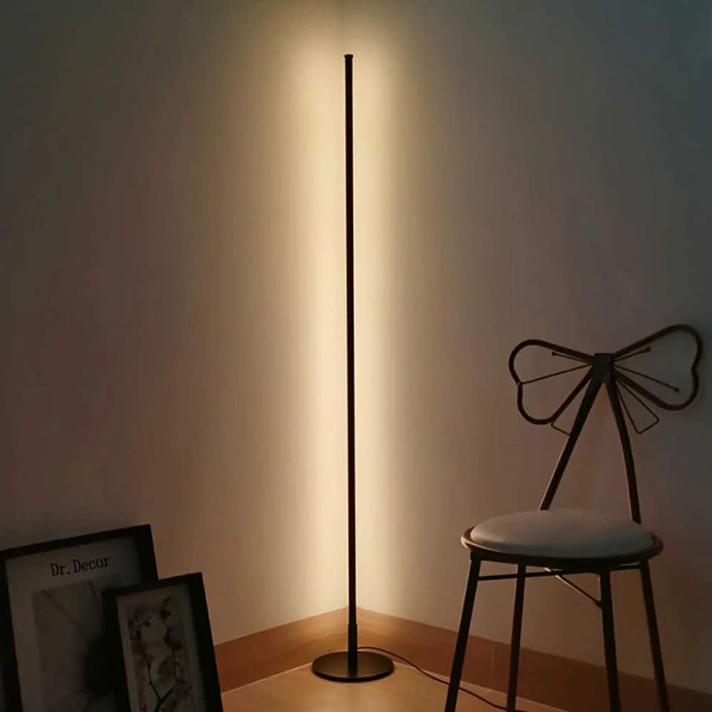 Elegant LED‑Stålampesøjle for Moderne, Blændfri Belysning i Hjemmet