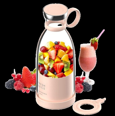 Bærbar Smoothie Mixer med Frugtbeholder og Drikkelåg