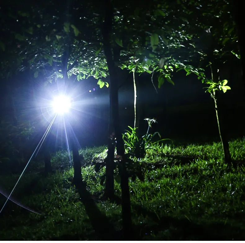 LED Pandelampe Med Justerbar Zoom Og Genopladeligt Batteri