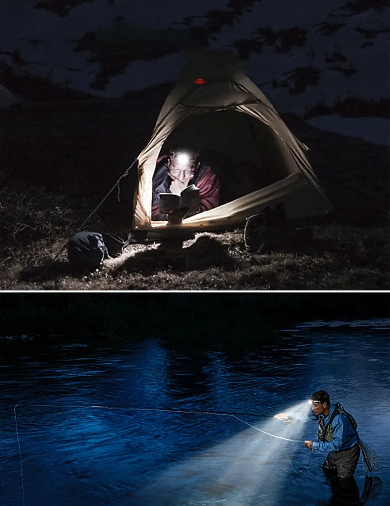LED Pandelampe Med Justerbar Zoom Og Genopladeligt Batteri