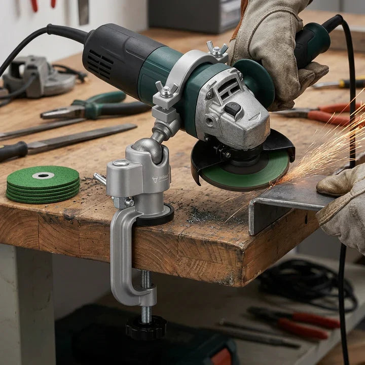Justerbar Vinkeladapter Til Boremaskiner Og Vinkelslibere Med 360° Rotation