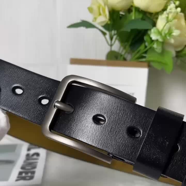 Klassisk Læderbælte Med Robust Holdbarhed Og Elegant Daglig Stil