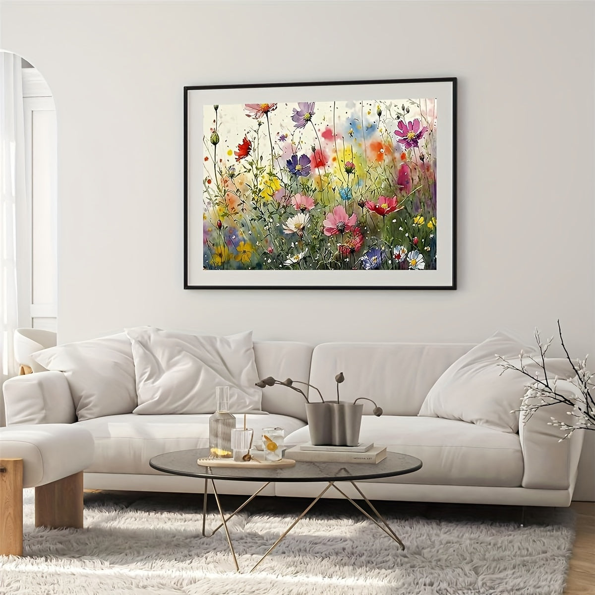 Malekunst Blomster Lærred Afslappet Kreativ Vægdekor