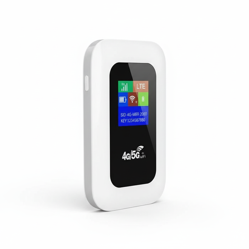 Bærbar 4G WiFi Router Med SIM-Kort Understøttelse Til Rejser Og Hjemmebrug