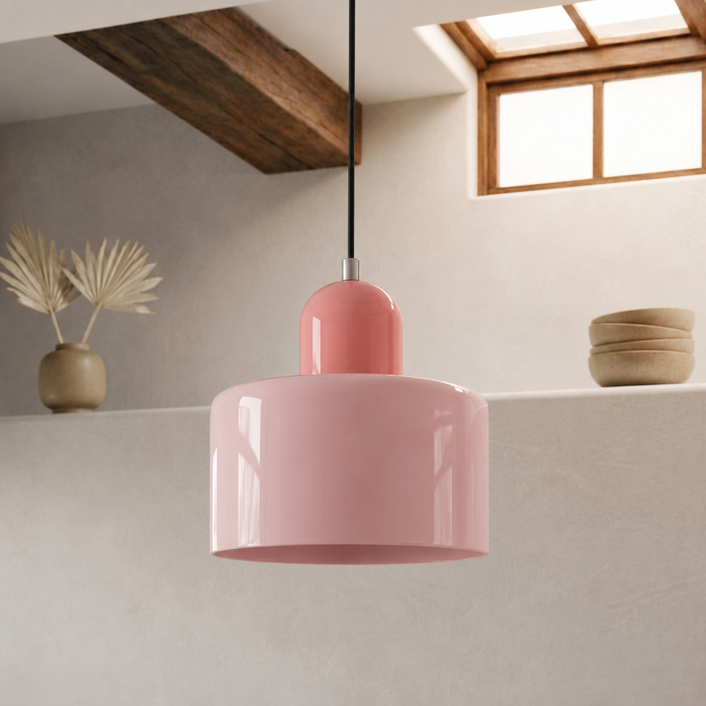 Pendellampe Ringformet Glasdesign