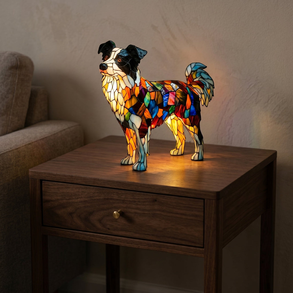 LED Natlampe med Figurform og Roligt Udtryk