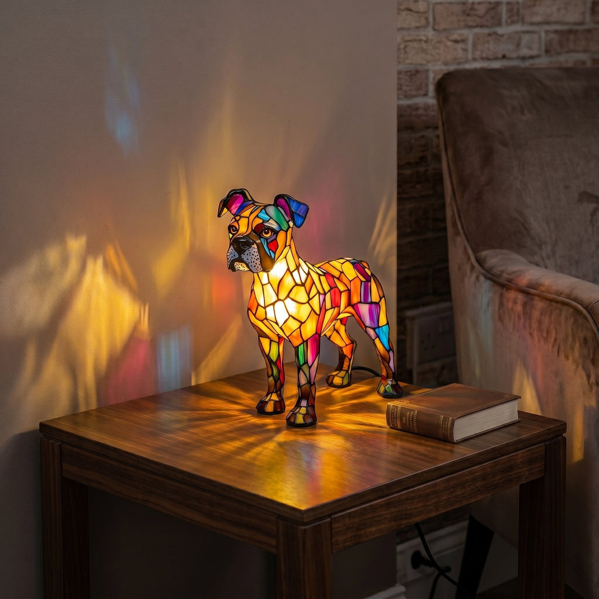 LED Natlampe med Figurform og Roligt Udtryk