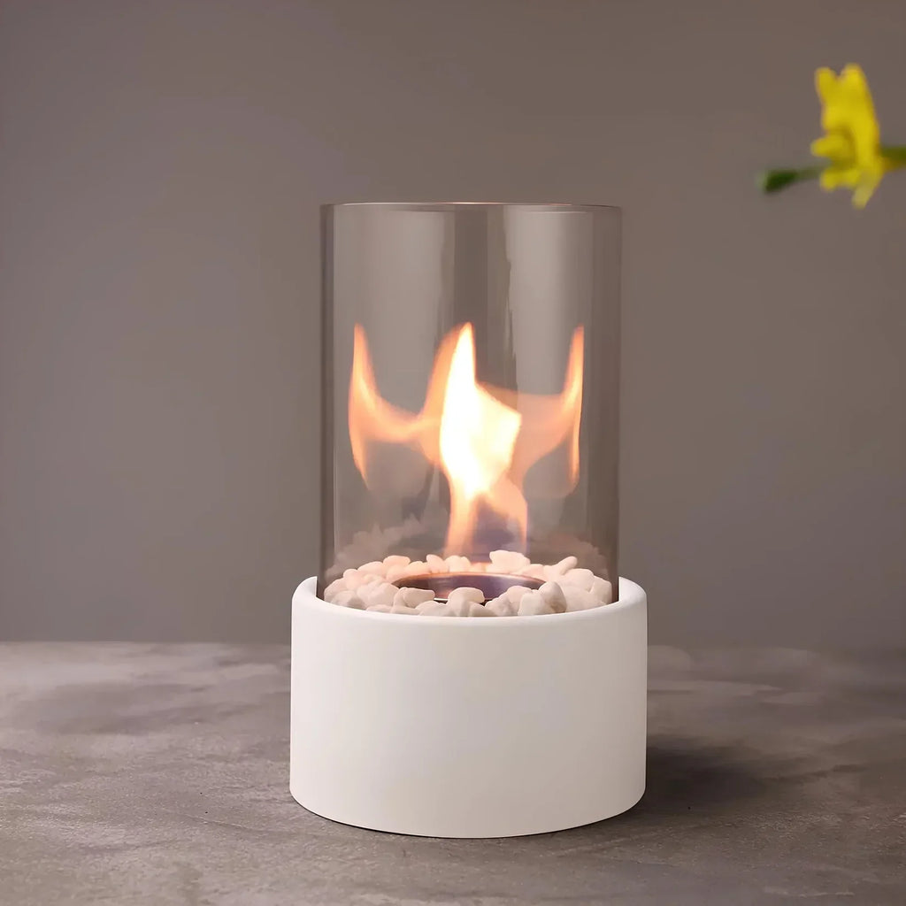 Biopejs med Glasafdækning og Røgfri Flamme