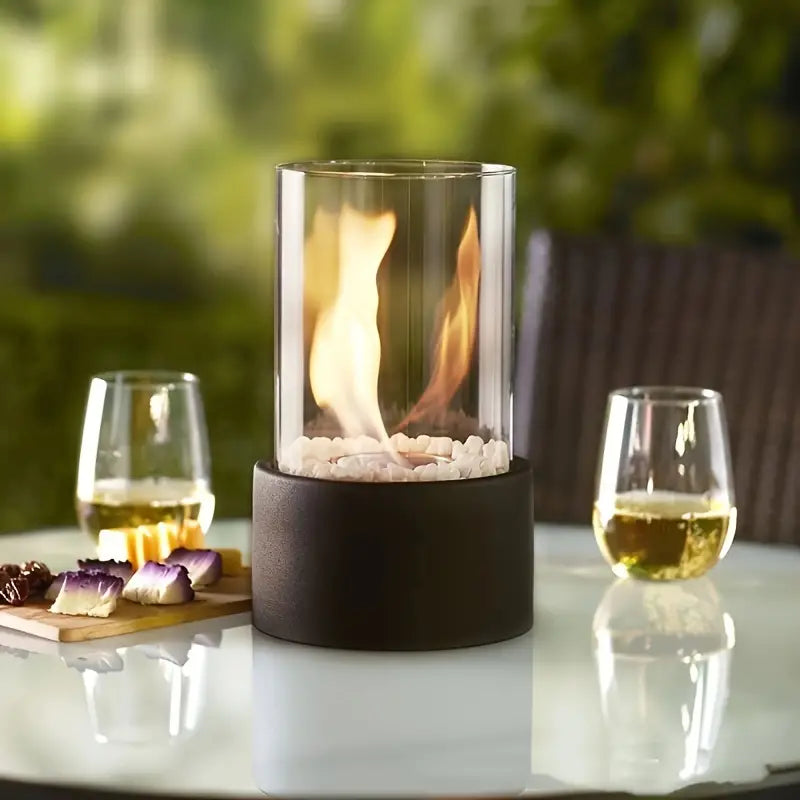 Biopejs med Glasafdækning og Røgfri Flamme