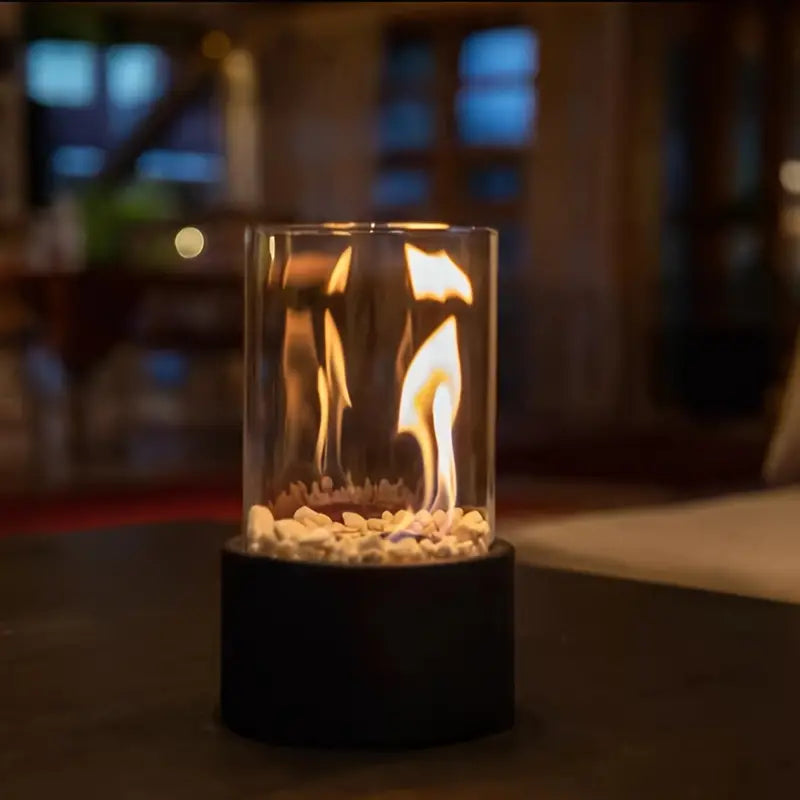 Biopejs med Glasafdækning og Røgfri Flamme