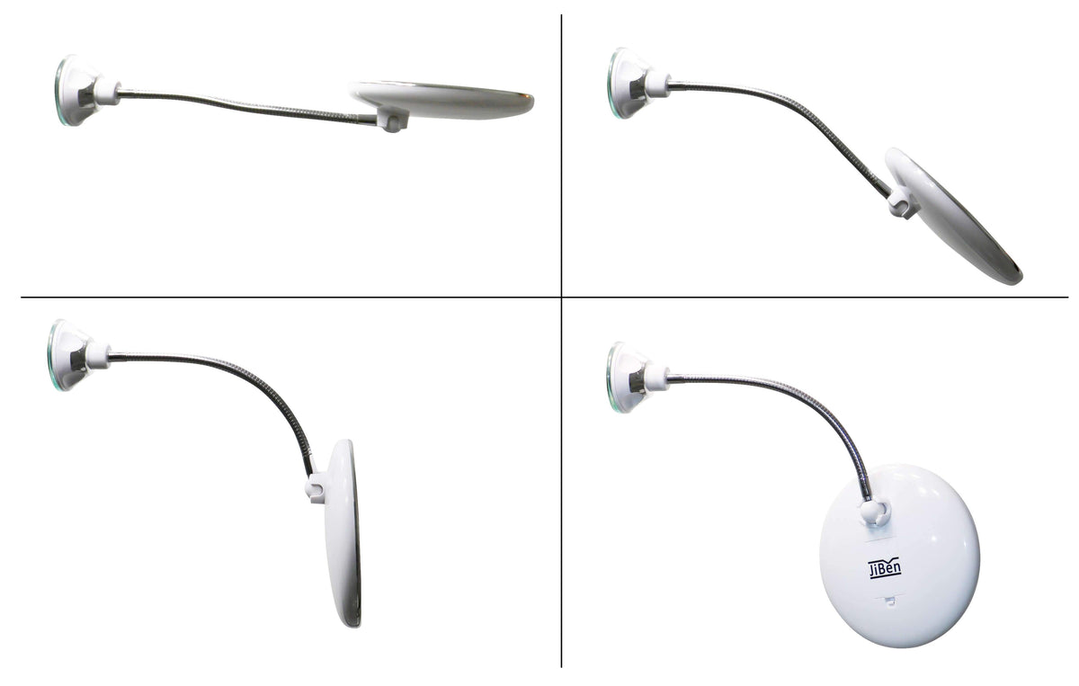 LED Makeup Spejl med 10x Forstørrelse og Fleksibel Arm
