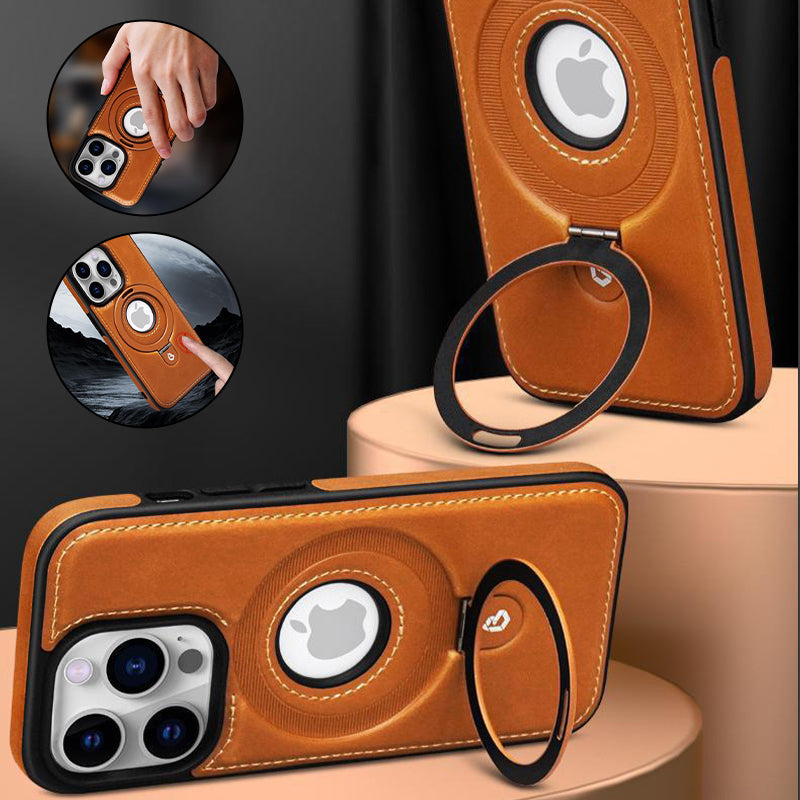iPhone-cover med magnetisk stander og beskyttende kanter
