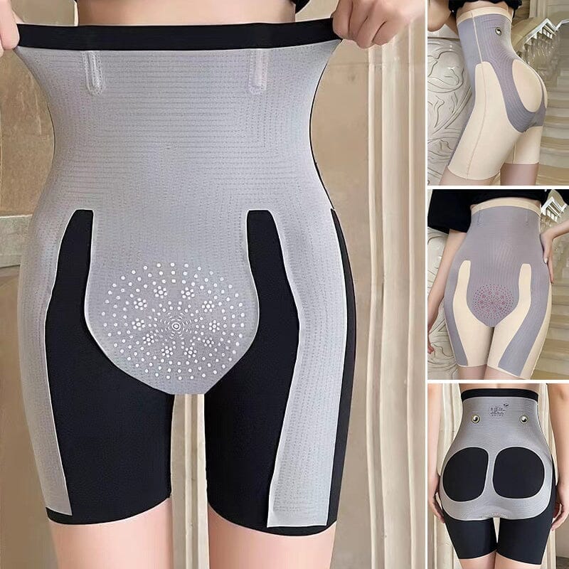 Højtaljede shapewear-bukser med elastisk støtte