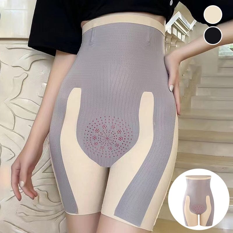 Højtaljede shapewear-bukser med elastisk støtte