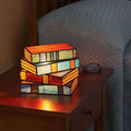 Glasbordlampe med Håndlavet Udtryk og Rolig Kunstnerisk Form