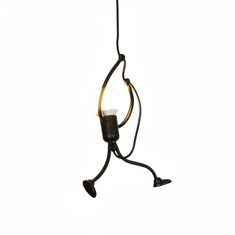 Retro Pendellampe med Figurformet Metaldesign