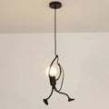 Retro Pendellampe med Figurformet Metaldesign