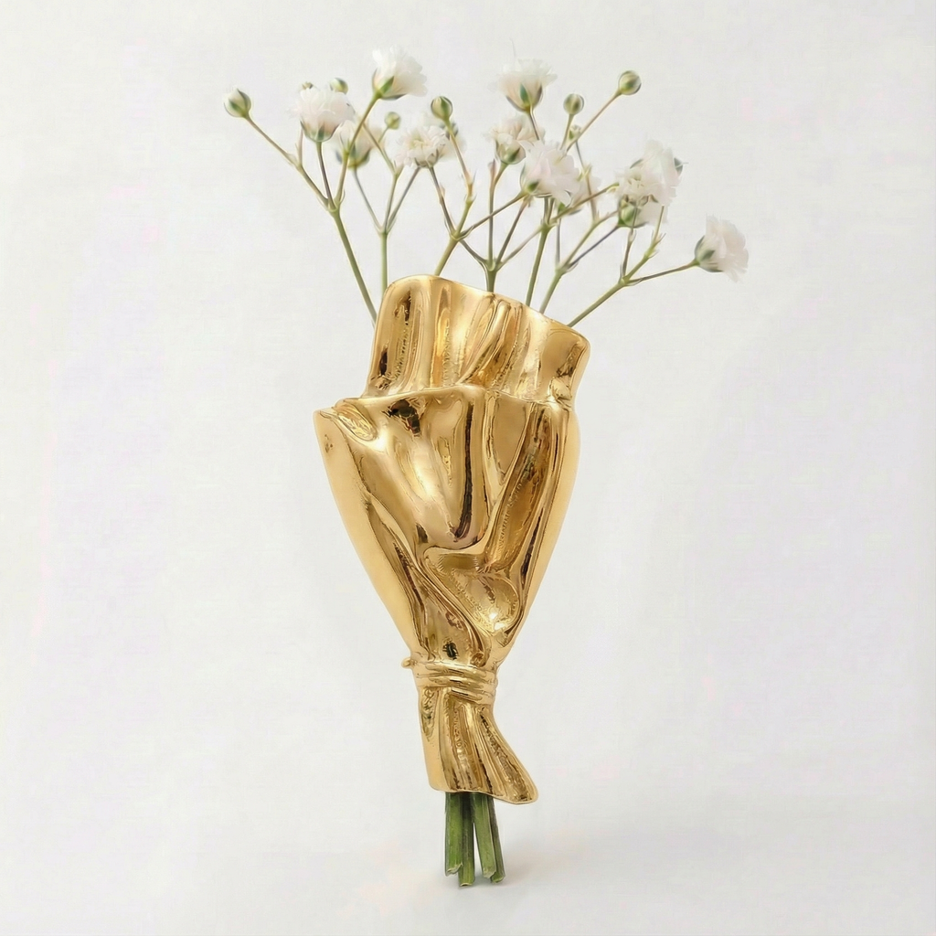 Bærbar Blomsterbroche med Miniaturevase