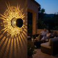 Solcellelampe Med Mandala Projektion Til Have, Terrasse Og Altan