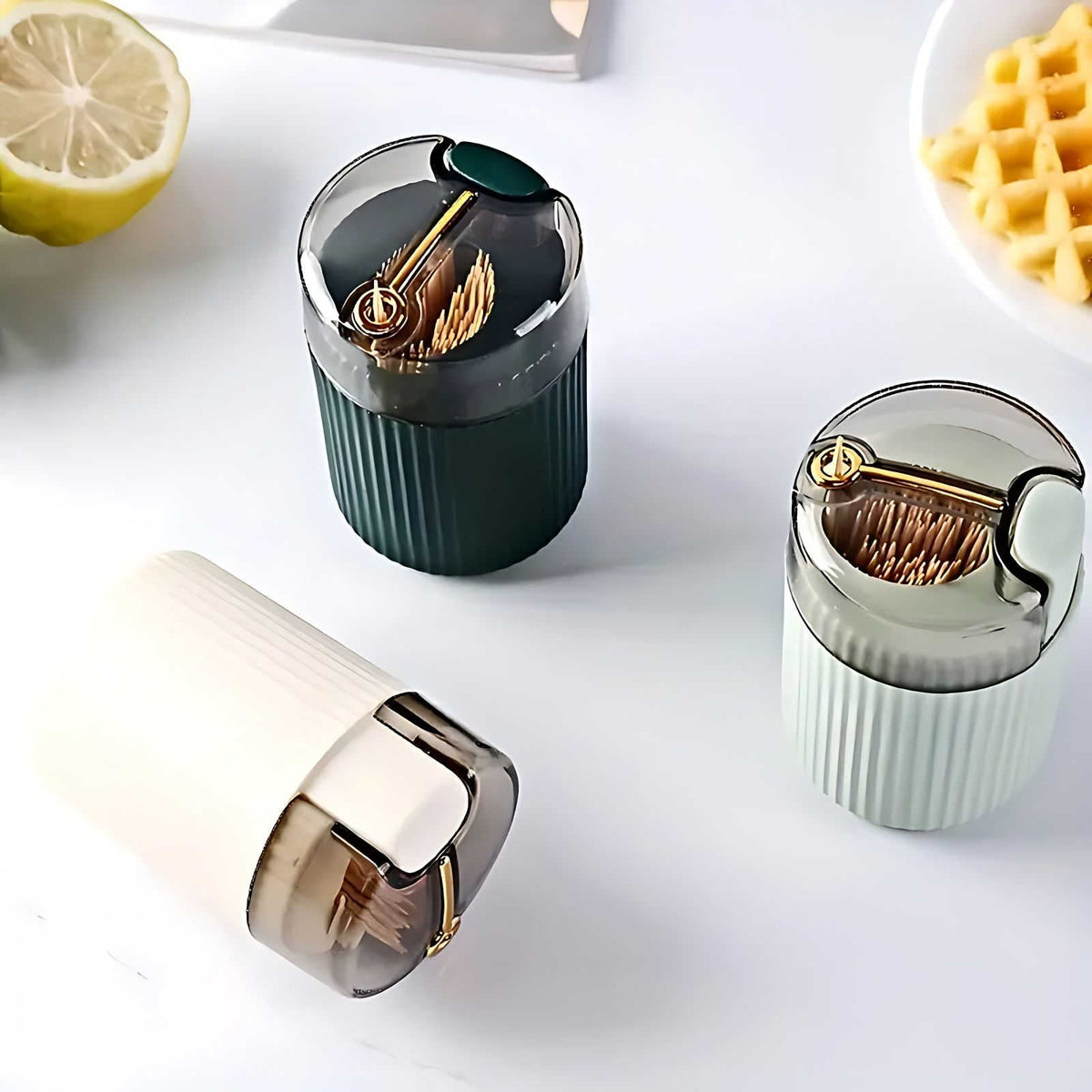 Automatisk Tandstikholder med Pop-up Funktion