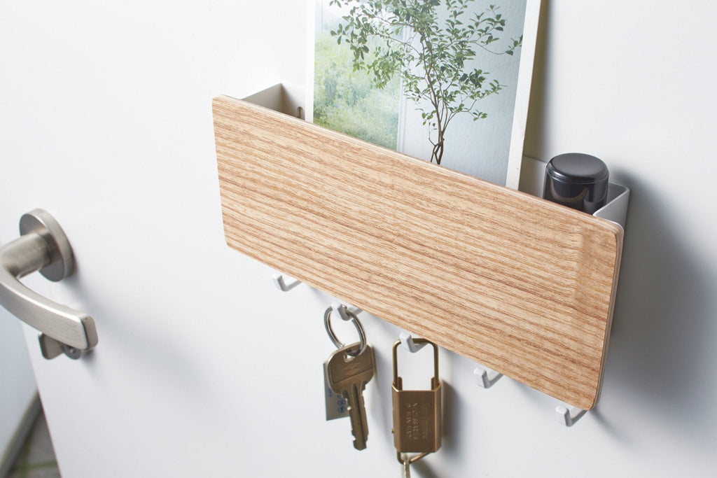 Vægmonteret Nøgleholder med Kroge og Opbevaringsrum