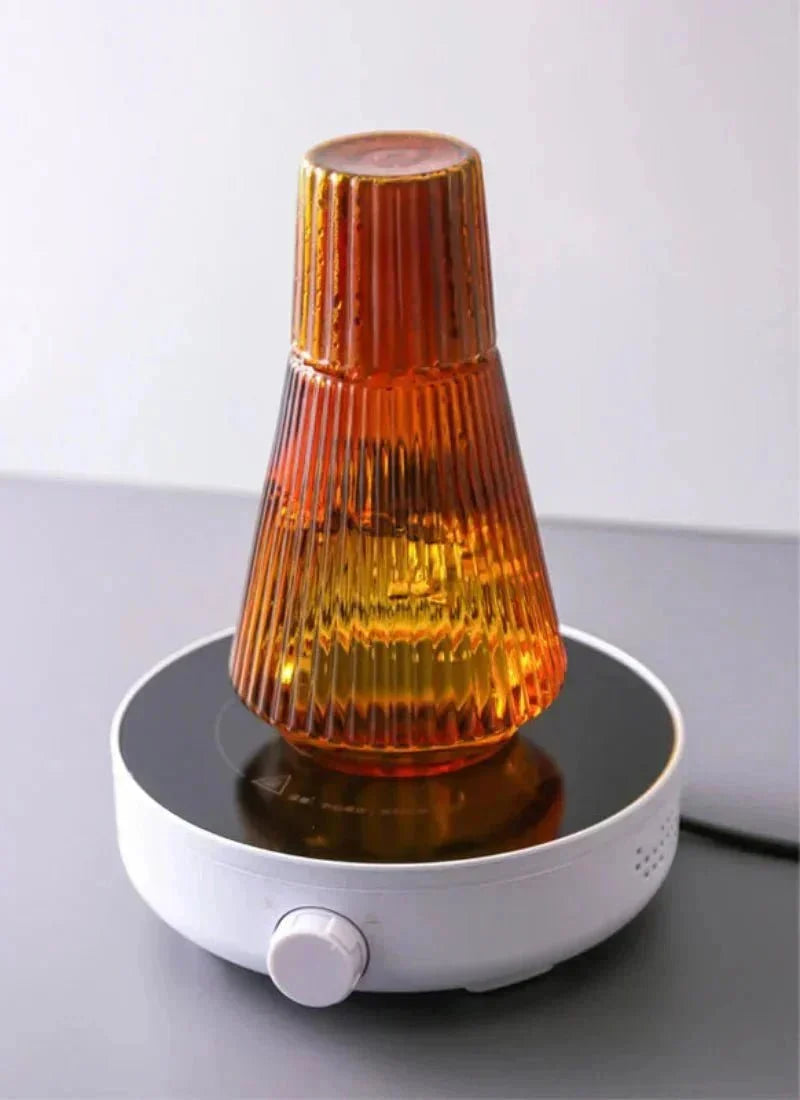 Glaskaraffel med Drikkeglas som Låg – 1000 ml