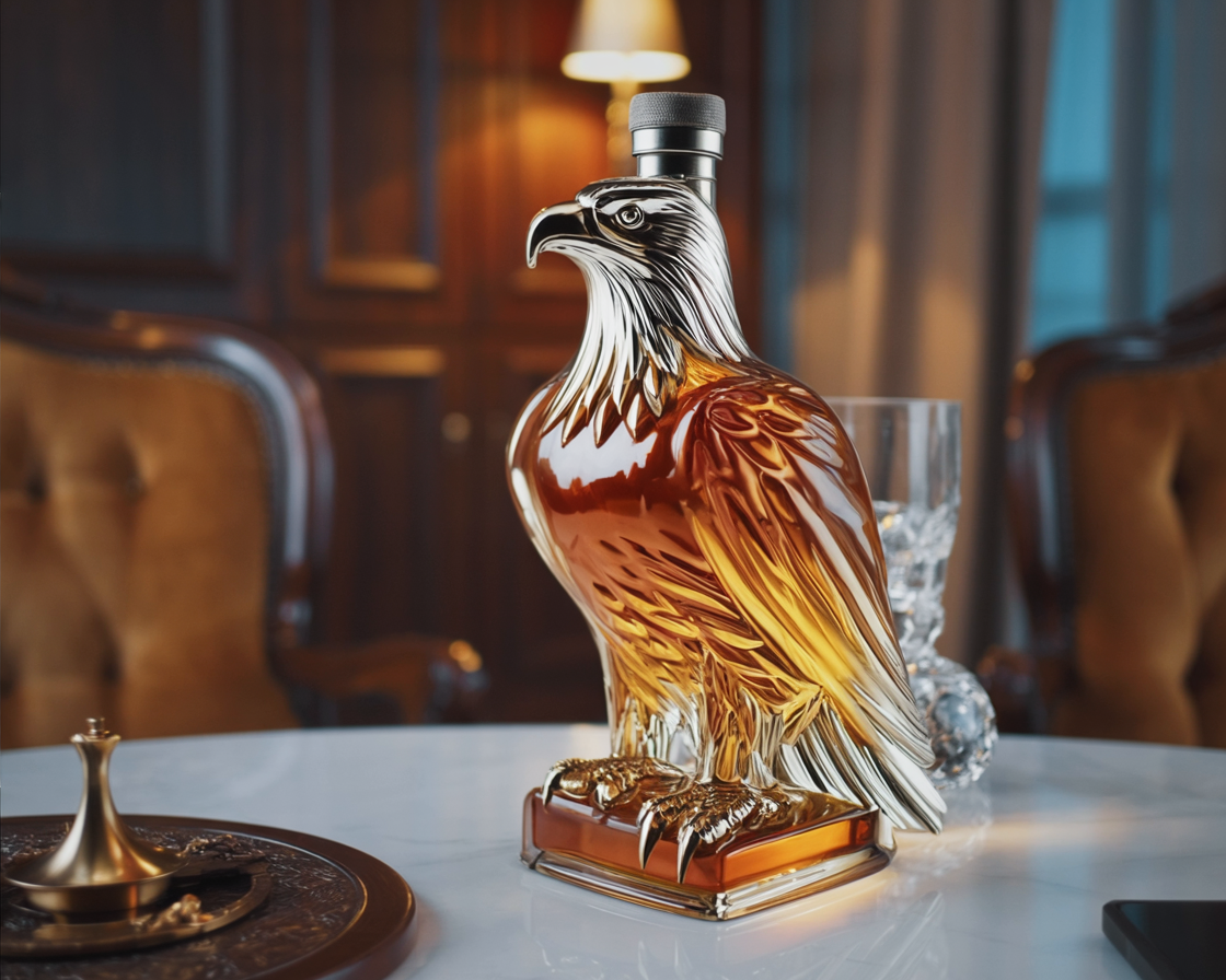 Ørneformet Whiskykaraffel i Glas Til Hjemmebar Og Gave