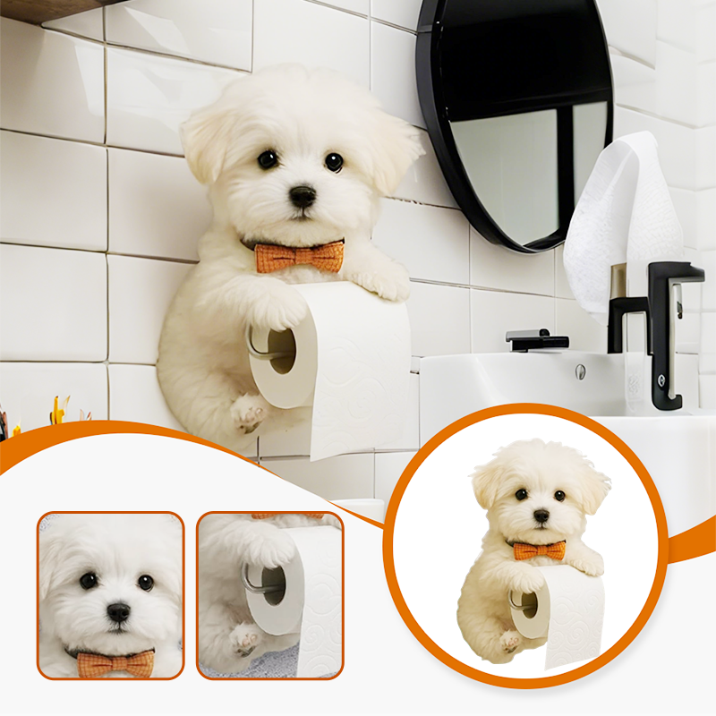 Toiletpapirholder Med Hundedesign Til Badeværelse