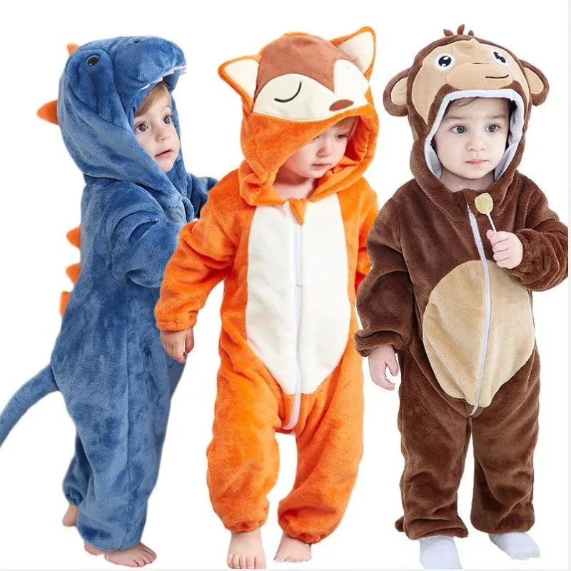 Varm Dyrepyjamas til Babyer og Småbørn