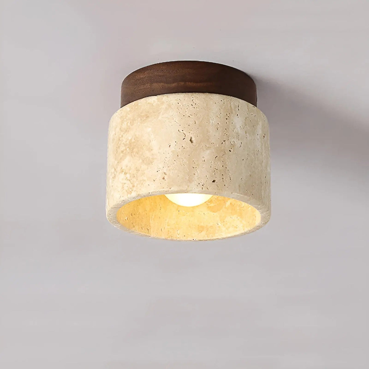 Japansk Inspireret Loftlampe Med Minimalistisk Design Og Blød Stemningsbelysning
