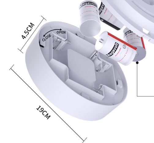 Sensorstyret LED‑Lampe med Magnetisk Montering og Trådløs Drift