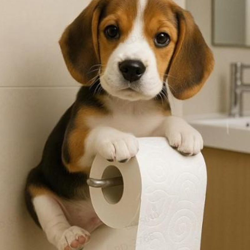 Toiletpapirholder Med Hundedesign Til Badeværelse