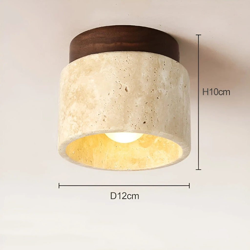 Japansk Inspireret Loftlampe Med Minimalistisk Design Og Blød Stemningsbelysning