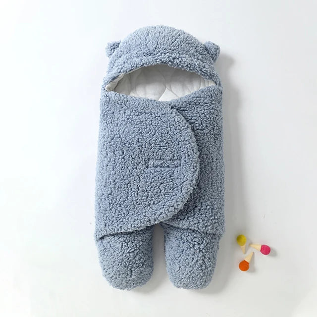 Blødt Baby Svøb med Varmt Sherpafor